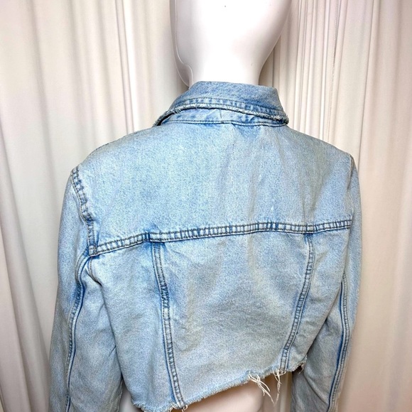 Zara Light Blue Jean Jacket - Picture 6 of 6